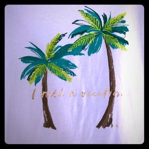 Kate Spade “I Need a Vacation” Soft Tee